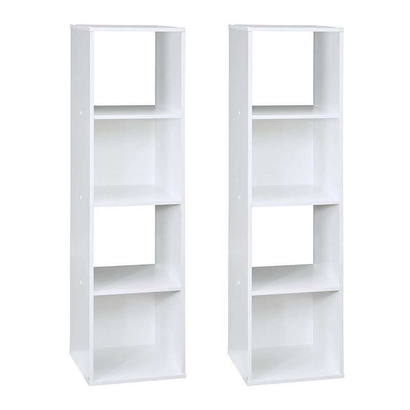 Closetmaid Home Stackable 4-Cube Cubeicals Organizer Storage, White (2 Pack), 1 of 5