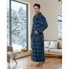 ADR Men's Ultra Plush Fleece Robe, Big and Tall Bathrobe - 2 of 4