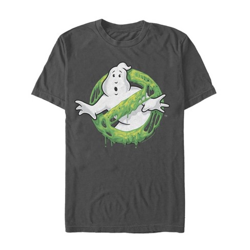 Men's Ghostbusters Slime Logo T-shirt - Charcoal - Medium : Target