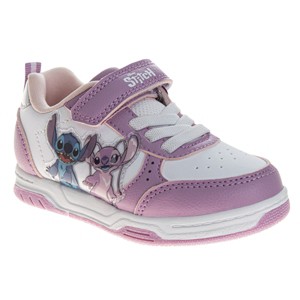 Disney Stitch and Angel Girls' Hook and Loop Skate Style Sneakers. (Toddler/Little Kids) - 1 of 4