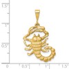 Black Bow Jewelry 14k Yellow Gold Large Scorpio the Scorpion Zodiac Pendant - 3 of 4