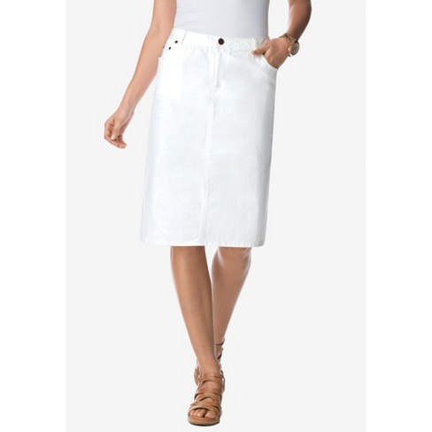 White denim hotsell skirt size 20