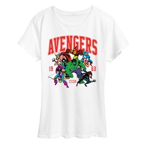 Women's - Marvel - Avengers Collegiate Short Sleeve Graphic T-Shirt - 1 of 4
