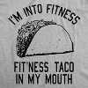 Womens Fitness Taco V-Neck Funny Gym Humor Mexican Food Graphic Muscle Shirt For Ladies - Crazy Dog Womens V-Neck - 2 of 4