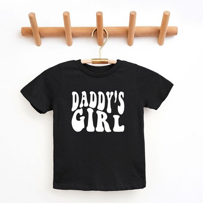 The Juniper Shop Daddy's Girl Wavy Toddler Short Sleeve Tee