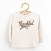 Thankful Coquette Distressed - Toddler Long Sleeve Graphic Tee and Youth Long Sleeve Graphic T-Shirt - 2 of 3