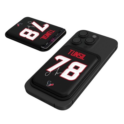 Keyscaper NFL Houston Texans Players Game Tactic Black Magnetic Credit Card Wallet