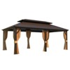Erommy Hardtop Gazebo with Galvanized Steel Double Roof - 2 of 4