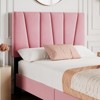 Bed Frame with Adjustable Headboard, Linen Upholstered Platform Bed Frame with Strong Wooden Slats, Mattress Foundation - 4 of 4