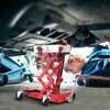 450 Lbs Low Profile Transmission Jack with Safety Straps, 7-23 Inch Lift Range, Heavy Duty Auto Repair Jack with 4 Wheels for Smaller Vehicles - 2 of 4