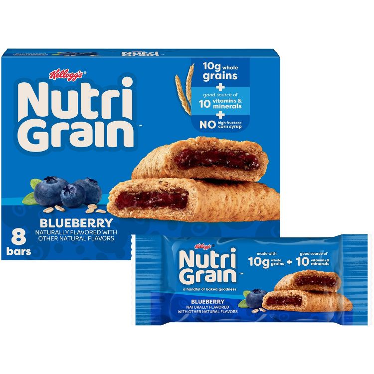 Nutri-Grain Blueberry Soft Baked Breakfast Bars - 8ct/10.4oz, 1 of 10