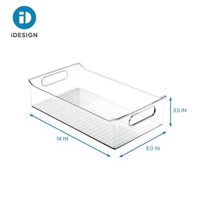 iDESIGN Recycled Plastic Pantry Storage Organizer: Clear Kitchen Cabinet Bins for Snack Organization, Set of 2 — фото 3