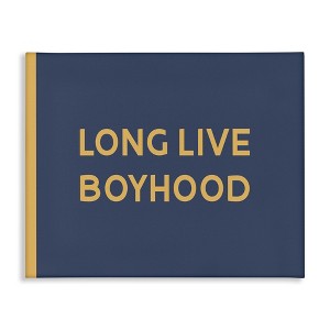 Stupell Industries Long Live Boyhood Children's Phrase Bold Yellow Blue Canvas Art, 30" x 24" - 1 of 4