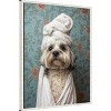 Amanti Art Spa Day Pooch by Mowzu  Framed Canvas Wall Art - 2 of 4