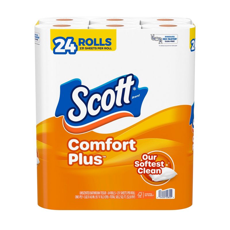 Scott Comfort Plus Toilet Paper, 3 of 8
