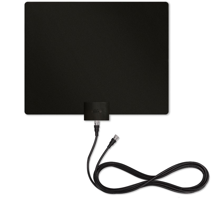 Mohu Leaf® Plus Paper-Thin Indoor TV Antenna, Amplified, UHF VHF, 60-Mile Range, Multi-Directional, 4K 8K UHD, NEXTGEN TV — with 12-Ft. Cable, 5 of 11