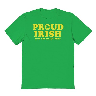Rerun Island Men's Proud Irish Short Sleeve Graphic Cotton T-Shirt