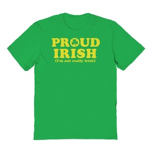 Rerun Island Men's Proud Irish Short Sleeve Graphic Cotton T-Shirt - 1 of 1