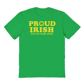Rerun Island Men's Proud Irish Short Sleeve Graphic Cotton T-Shirt