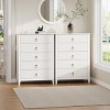 Fluted Dresser 54 Inch Wide, 7-Drawer Wood Dresser for Bedroom, Modern Chest of Drawers, Storage Organizer Cabinet for Living Room, Hallway - 2 of 4