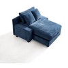 NicBex Couches for Living Room 48.8" Sofa Couch Modern Minimalist Upholstered Sofa Bed Sleeper with 3 Throw Pillows for Apartment - 4 of 4