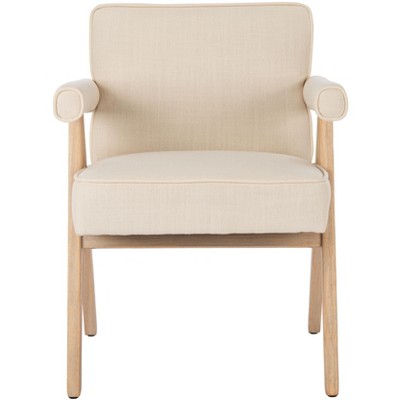 Suri Mid Century Arm Chair - Bone/White Washed - Safavieh