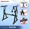 Pro Master Heavy Duty Z Design Keyboard Stand | Adjustable Width & Height (20-34") | Safe & Reliable Placement - image 2 of 4