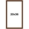 PosterPalooza | Weathered Gold Picture Frame - UV Acrylic, Foam Board Backing, Hanging Hardware - 2 of 4