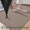 Washable Door Mat 24x36 Beige Dirt Trapper Indoor Entrance with Absorbent Interior Non - Slip Rubber Backing - 3 of 4