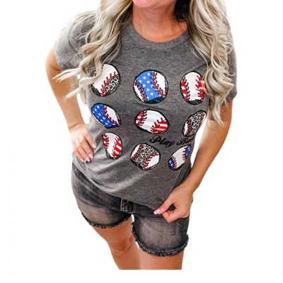 Women's Play Ball Baseball Tee - Spirit to a Tee