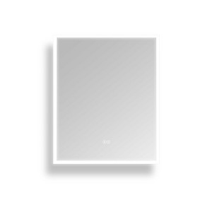 Vyaya Huron Rectangular Frameless Anti-Fog Wall Bathroom LED Vanity Mirror in Silver - 1 of 4