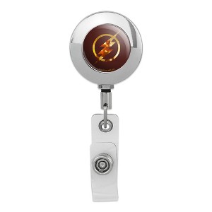 The Flash Tv Series Flash In Logo Metal Chrome Badge ID Card Holder Clip - 1 of 3