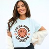 Simply Sage Market S.W.Smiley You're Doing Amazing Smiley Face Garment Dyed Tee - 2 of 4