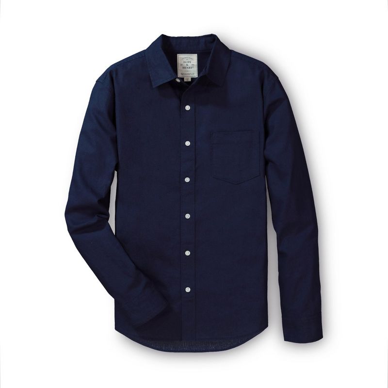 Hope & Henry Men's Linen Button Down Shirt, 5 of 7
