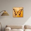 Art Remedy Golden Ochre Butterfly Elegant Butterfly Wall Art Framed - 2 of 4
