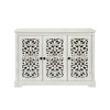 Angel Sar Antique Style Sideboard Cabinet, 3-Door Buffet Server with Carved Details, Vintage Storage Console for Dining Room & Hallway - 2 of 4