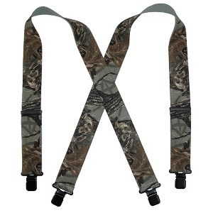 CTM Men's Elastic Clip-End 2 Inch Realtree Camo Suspenders - 1 of 4