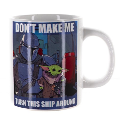 Star Wars The Mandalorian Chibi Grogu and Mando Mug