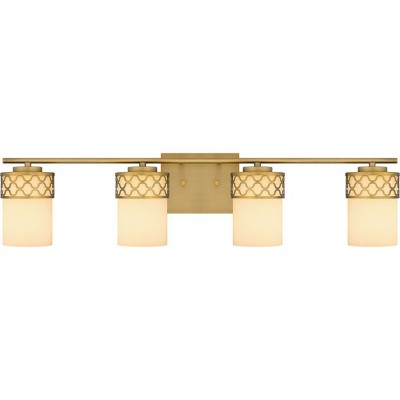 Quoizel Lighting Tenley 4 - Light Vanity in  Aged Brass