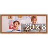 PosterPalooza | Panoramic Slim Profile Brown Picture Frame - UV Acrylic, Foam Board Backing, Hanging Hardware - 2 of 4
