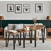 VASAGLE Nesting Coffee Tables End Tables Set of 3 Industrial Small Stacking Side Tables with Metal Frame for Couch Rustic Brown and Black - 2 of 4