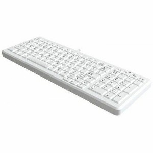 TG3 Electronics 103 Key Washable Low Profile Keyboard White w/ Green Backlight - 1 of 1