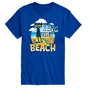 Men's - Pete the Cat - I Dig The Beach Short Sleeve Graphic T-Shirt - 1 of 4