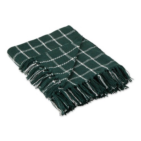 Green tartan throw discount blanket