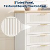 Fluted Dresser for Bedroom with 5 Drawers,42.9''Large Drawers with Large Clothes Storage Cabinet - 2 of 4