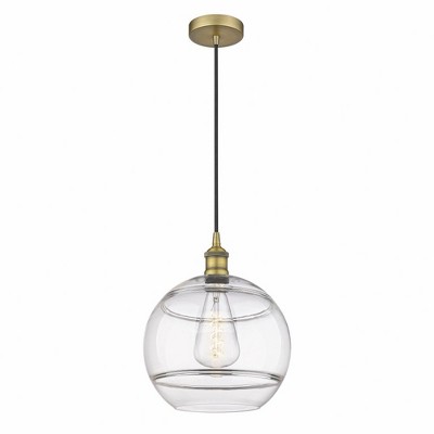 Rochester - 1 Light Cord Hung Mini Pendant In Industrial Style-13.38 Inches Tall and 12 Inches Wide