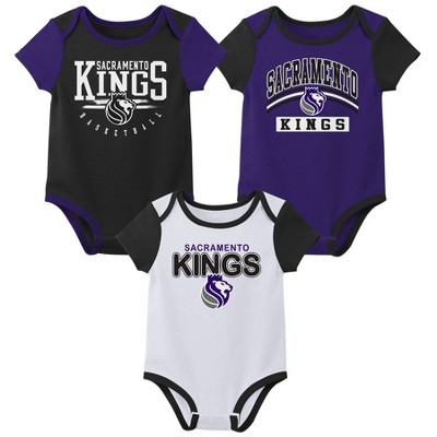 NBA Sacramento Kings Boys' 3pk Bodysuit Set