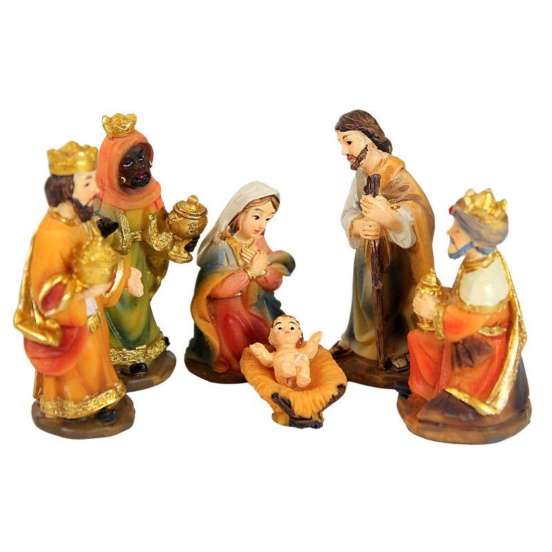 Roman 2.0 Inch Mini Nativity Set/12 Joseph Mary Jesus Kings Nativity Scene Figurine Sets, 3 of 5
