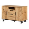 South Shore 30.25" Kozack 2 Door Credenza with Drawers - 2 of 4