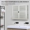 Wall Cabinet with Glass Door, Glass Display Cabinet, Kitchen Storage Cabinet with Detachable Shelves - 4 of 4